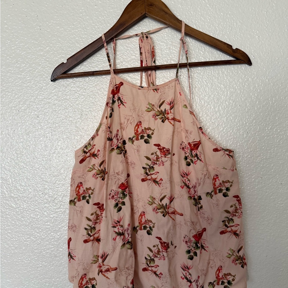 Forever 21 Pink Floral top  Women’s Size S